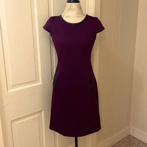 Liz Claiborne Dress, Small, purple, above knee w/pockets!